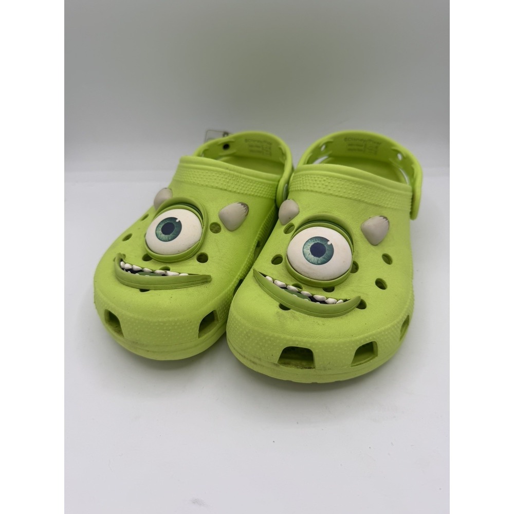 Crocs Unisex Monsters Inc. Classic Clogs Mike Wazowski Kids Size J4